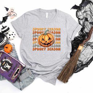 Halloween Pumpkin Spooky Season Shirt, Pumpkin Season Lantern Shirt